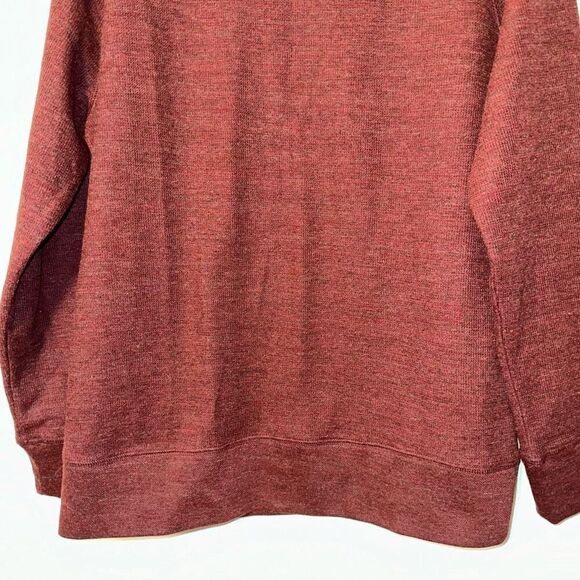 Banana Republic Women’s Rust Red Waffle Knit Sweater Size Medium - Picture 2 of 11
